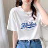 Summer Women's Short-sleeved T-shirt Pure Cotton Loose Korean Version Ins Versatile Trend Printed Top