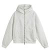 Unisex Oversized Cleanfit Cropped Hooded Zip-Up Sweatshirt