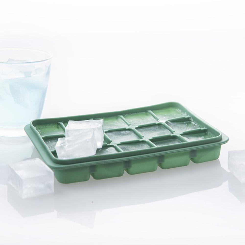 15 Grids Diy Ice Cube Mold Silicone Tray Cream Maker Kitchen Supplies