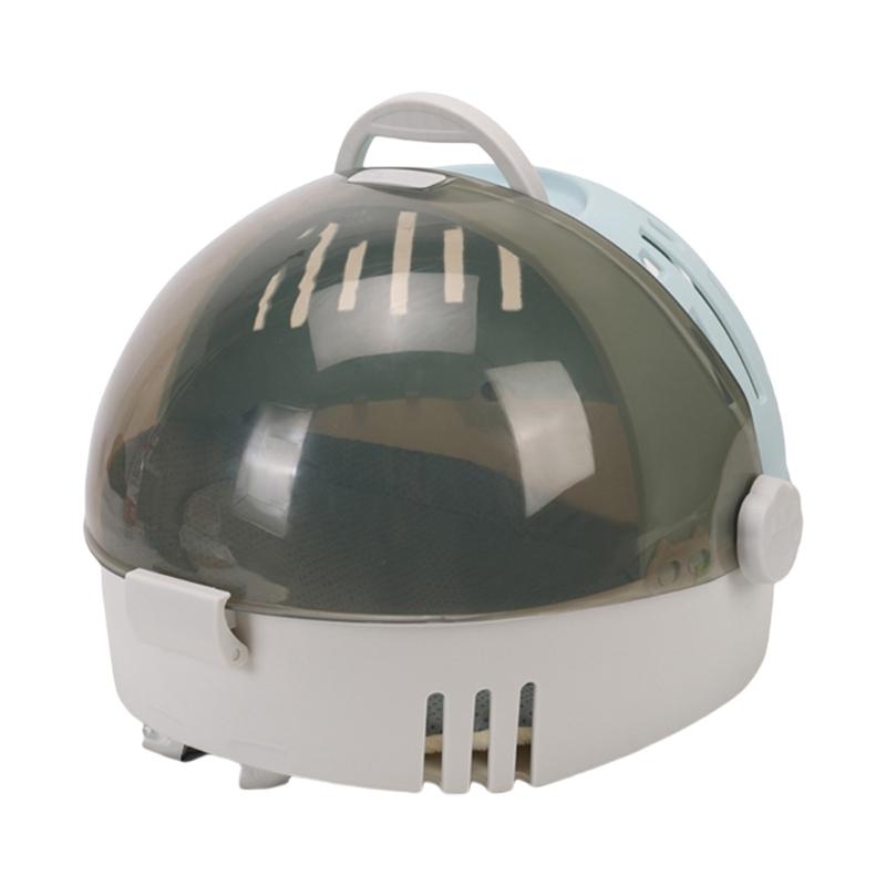 

Permeable Pet Backpacks Space Handheld Double Shoulder Strap Cats Carriers with Removable Warm Pad зелёный