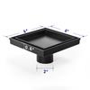 Bathroom Black Stainless Steel 6x6 Tile Insert Floor Drain Hidden Style with Free US Delivery