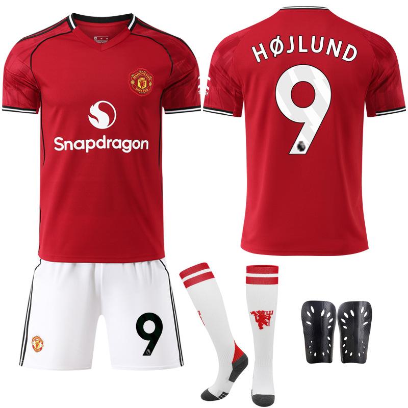 2526 New Man L Red Devils home court No. 17 Ganacho 8B fee football jersey set jersey M United red foreign trade