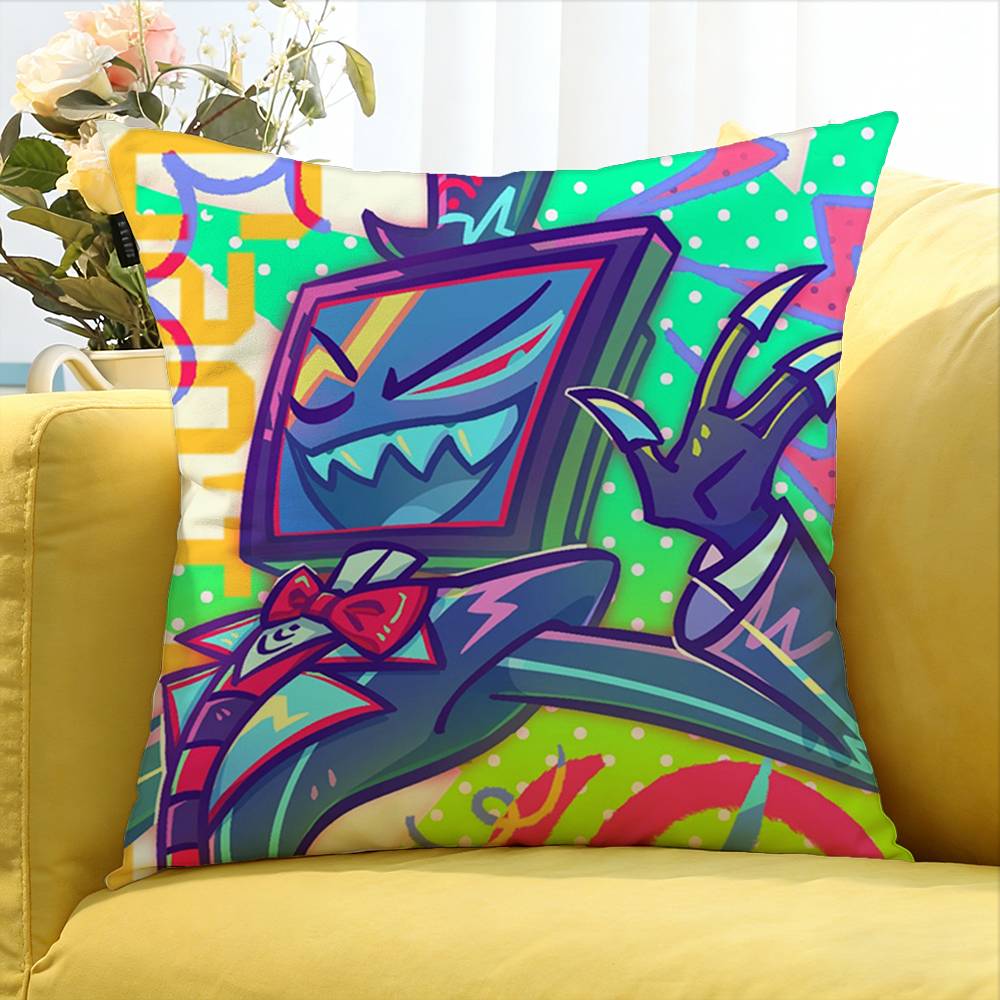 H-Hazbin Vox H-Hotel Trust Us Various Sizes Square Pillow Case For Car Home Bedchamber Decor