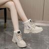 Winter New British Student Thick Soled Plush Cotton Shoes for Height Raising Street Photography Women's Shoes