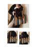 Women's Large Capacity Striped Canvas Tote Bag - Casual Shoulder Handbag