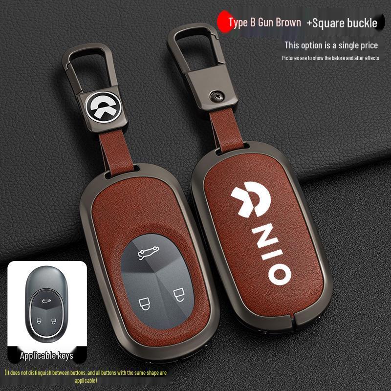 Nio Key Case for ET5, ET7 (2022), ES6, ES7, EC6, ES8 - Luxurious Buckle Design for Men