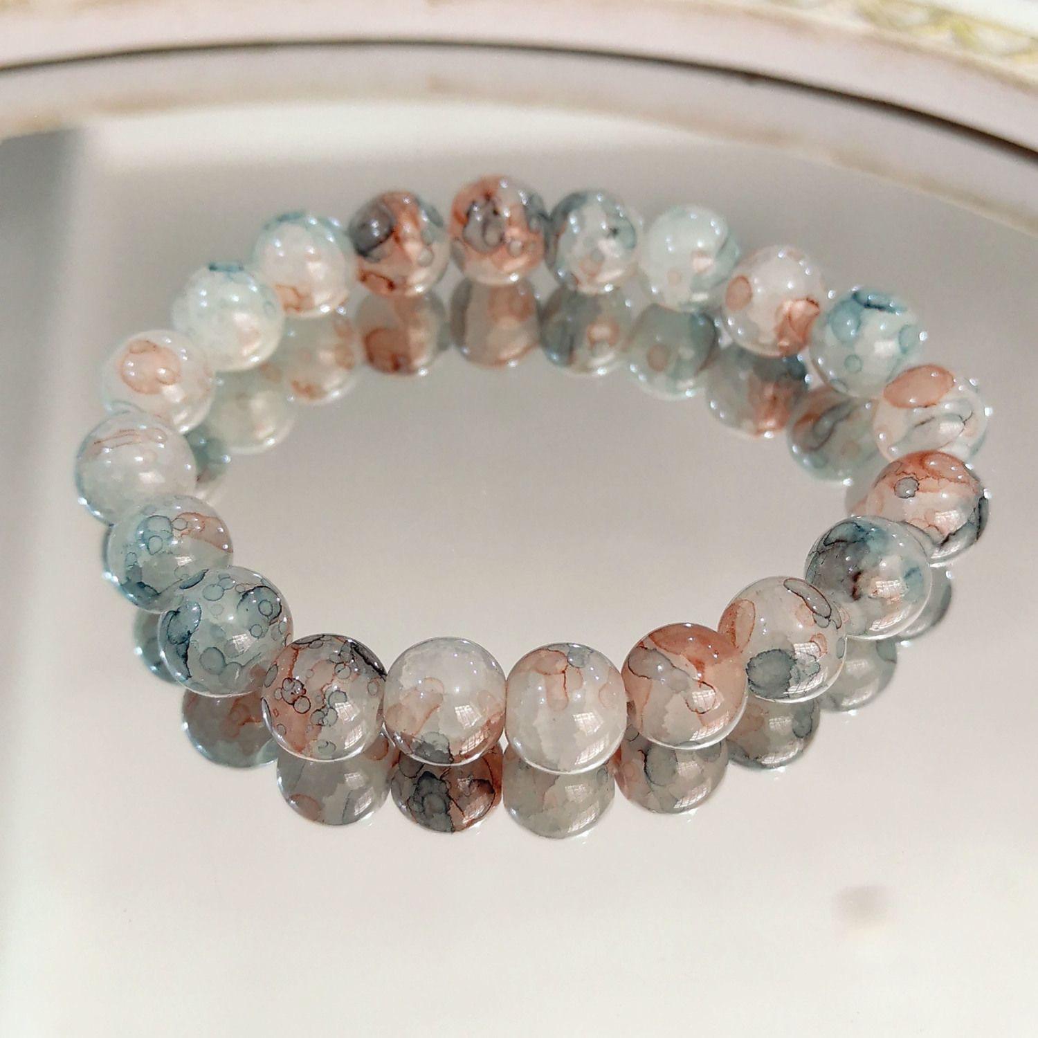 

Новый китайский стеклянный браслет браслет высокая ценность антикварный сказочный милый нишевый студенческий вариант ювелирные изделия