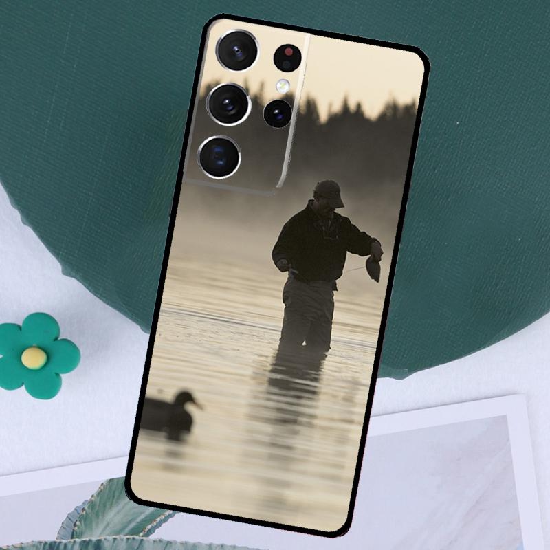 Bird Duck Hunting Sunset Funda For Samsung Galaxy S23 S24 Ultra S8 S9 S10 S22 Plus S20 S21 FE Note 10 20 Ultra Case