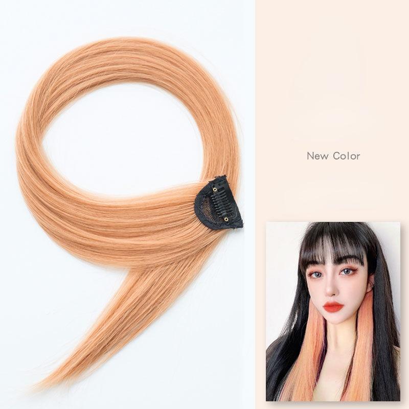 1pc Synthetic Hairpad Hair Extension Clip Straight Hanging Ear Wig Clip Women Hair Extension Tool Accessories Hairpiece Hairpin