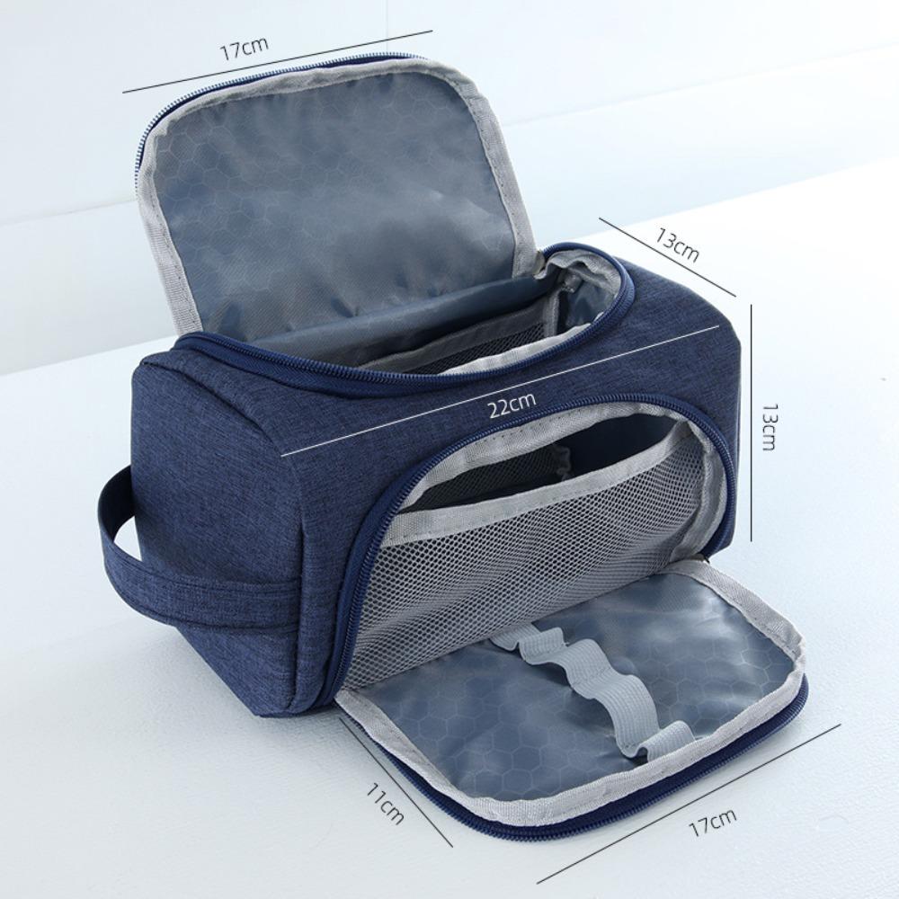 

Waterproof Pen Bag Multi-layer Stationery Storage Bag Portable Pencil Case Gift темно-синього кольору