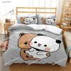 3D Cute BuBu Bear Cartoon Anime All Season Duvet Cover kawaii Bedding set Soft Quilt Cover and Pillowcases Full Queen King Size