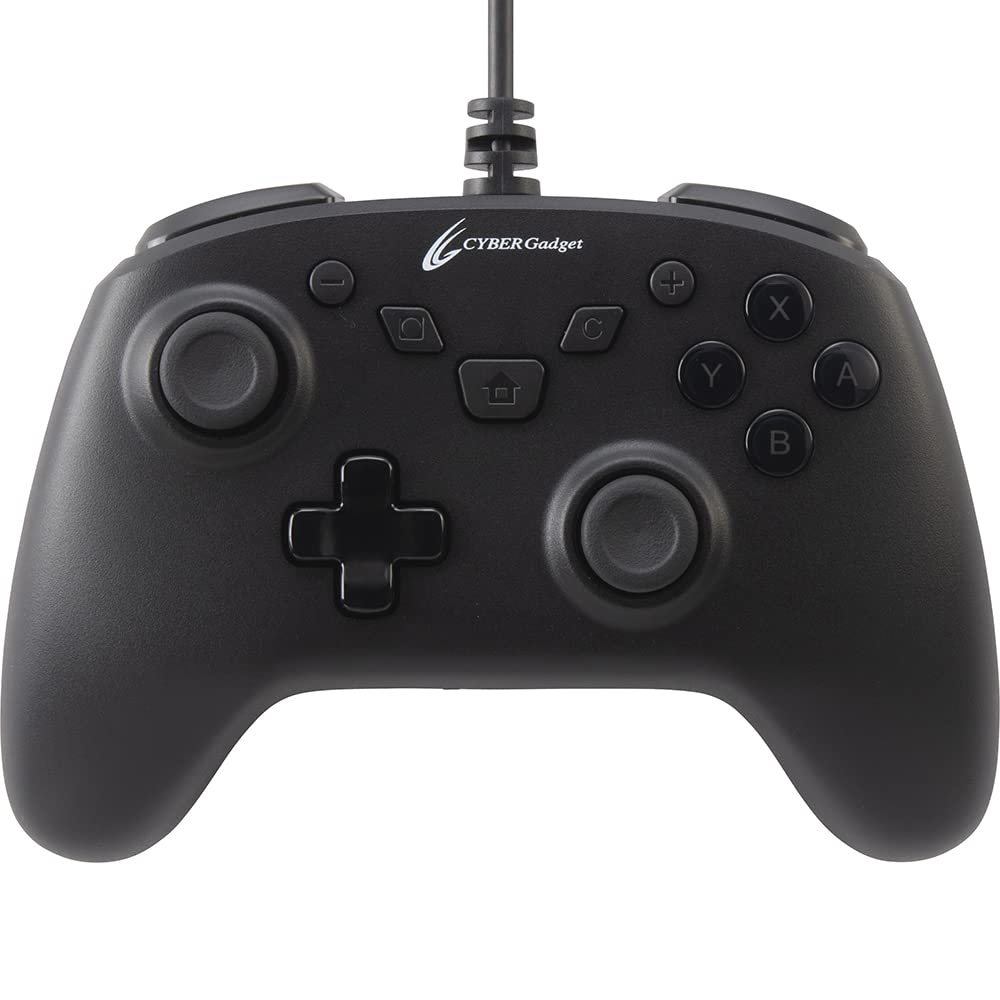 CYBER Gadget HG smart Wired Gaming Controller Black Features 2 back microswitch gyro approximately 20 rapid fire shots per rapid fire hold 2m cable