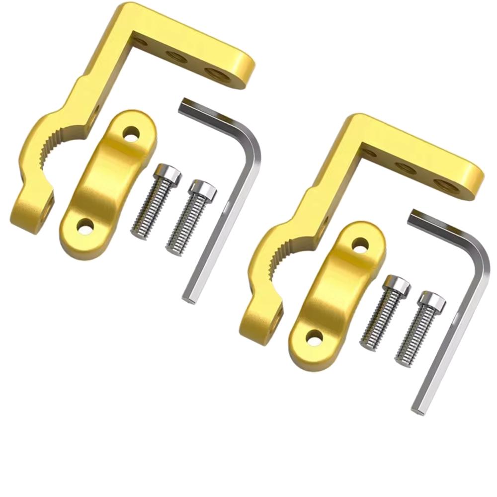 Lightweight CNC Aluminum Motorcycle Handlebar Mount 17–22mm Universal Lamp Holder