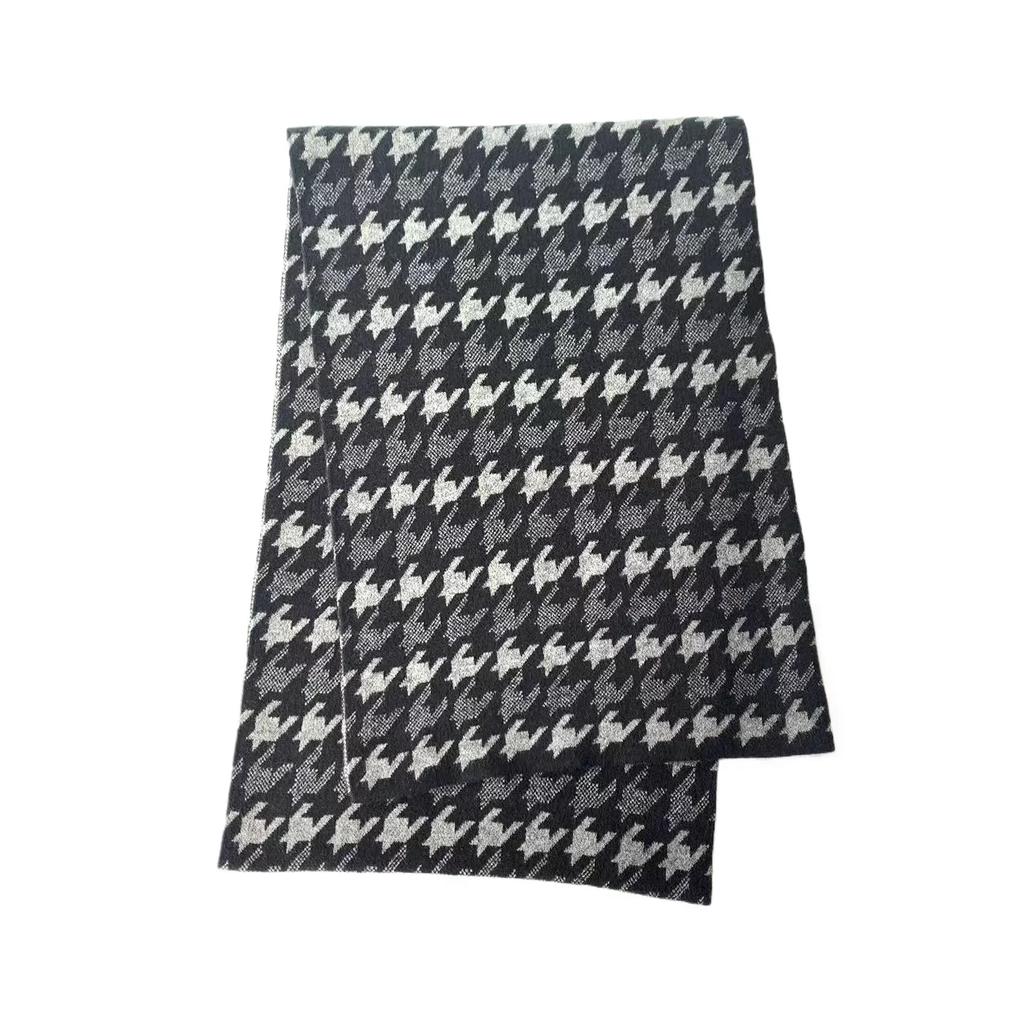 High Quality Classic Design Men's Scarf Autumn Winter Imitation Cashmere Dady's Muffler Business Jacquard Thermal Scaves Male