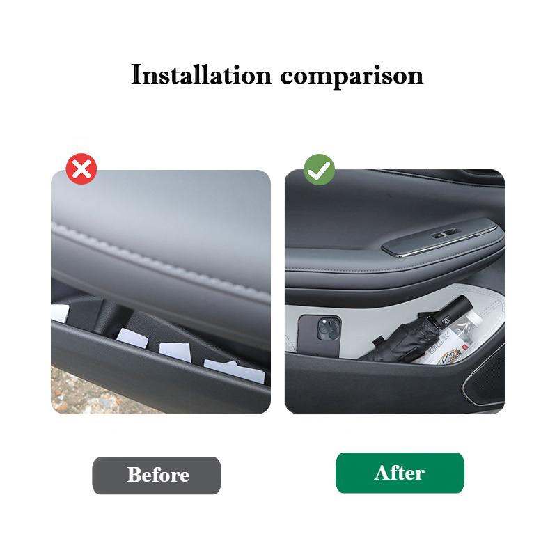 For GAC Aion SMAX S Plus S Car Door Slot Storage Pad Leather Door groove Protective Mats Storage Barrel Interior Accessories