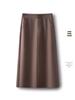 Women's High Waist Gray A-line Bodycon Skirt - Spring/Fall 2025 Collection