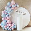 Balloon Chain 12 Inch Macaron Pink Blue Latex Balloon Boys and Girls Party Decoration Set Sex Balloon