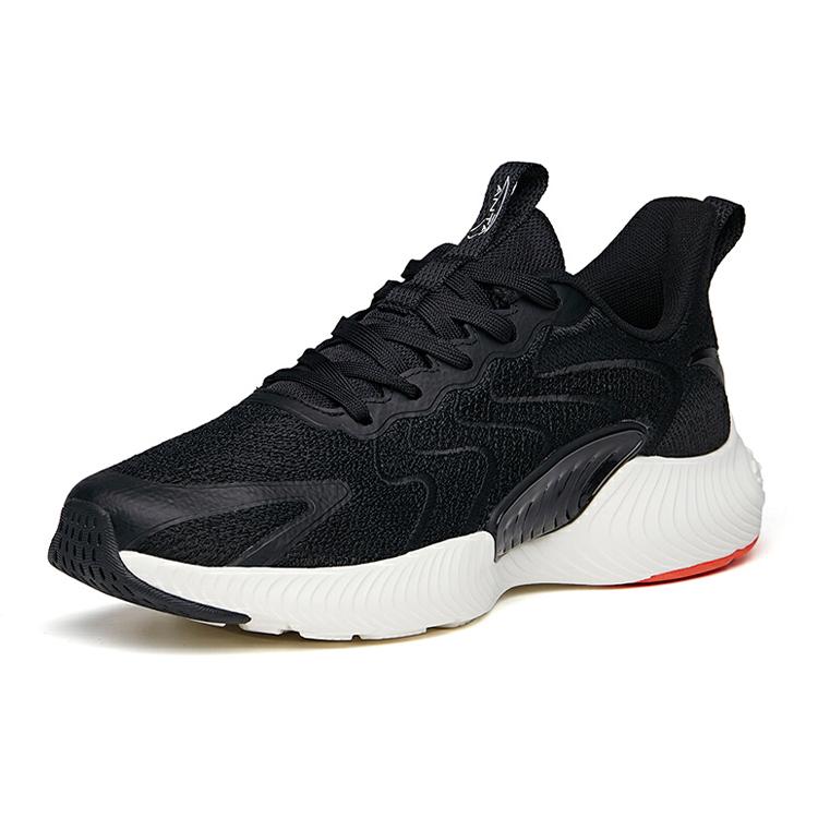 Anta Running Collection Breathable, Lightweight, And Abrasion Resistant Low top Running Shoes Men's Black 112125580-1