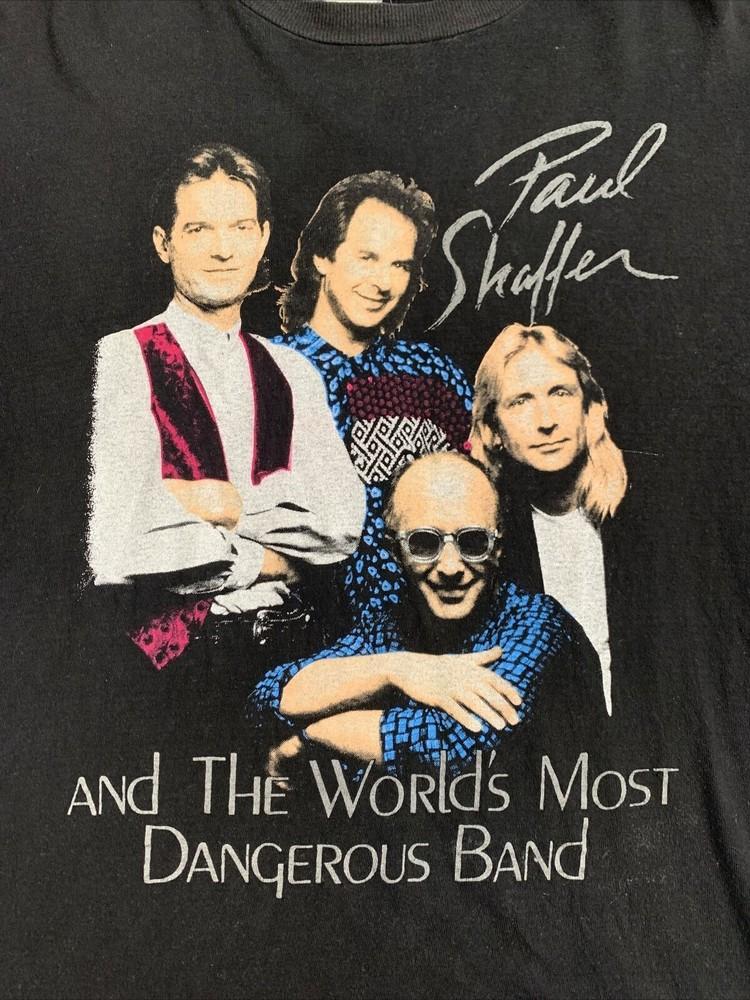 

Paul Shaffer The World’s Most Dangerous Band tee shirt Unisex T-Shirt S