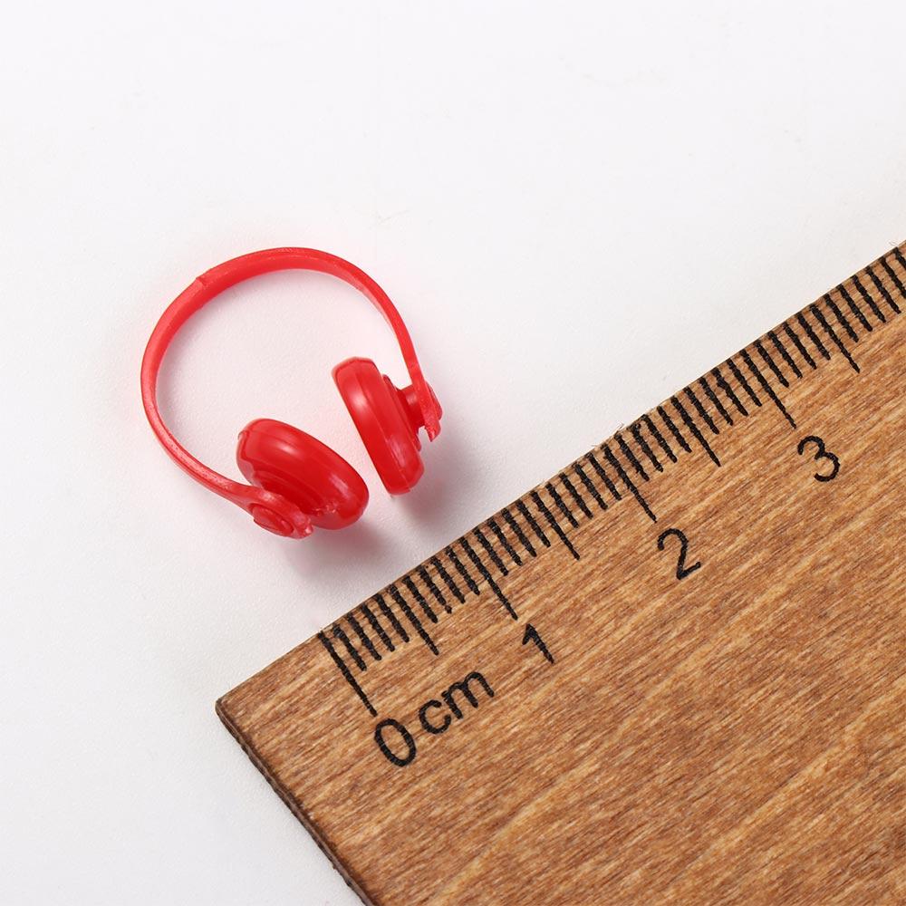 Puppenhaus Requisiten Miniatur Headset Modell Miniaturen Kabelloser Kopfhörer Weihnachtsgeschenk
