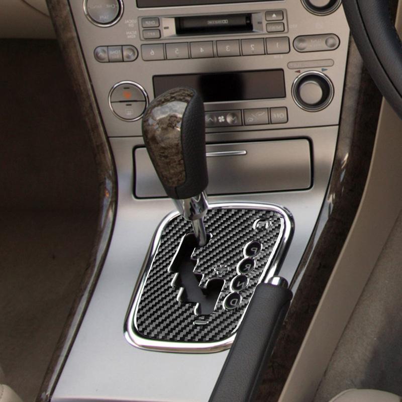 Für Subaru Legacy/Outback 2005-2009 Karbonfaser Aufkleber Schaltkulisse Abdeckung Zierleiste Innenraum Styling Dekoration Zubehör