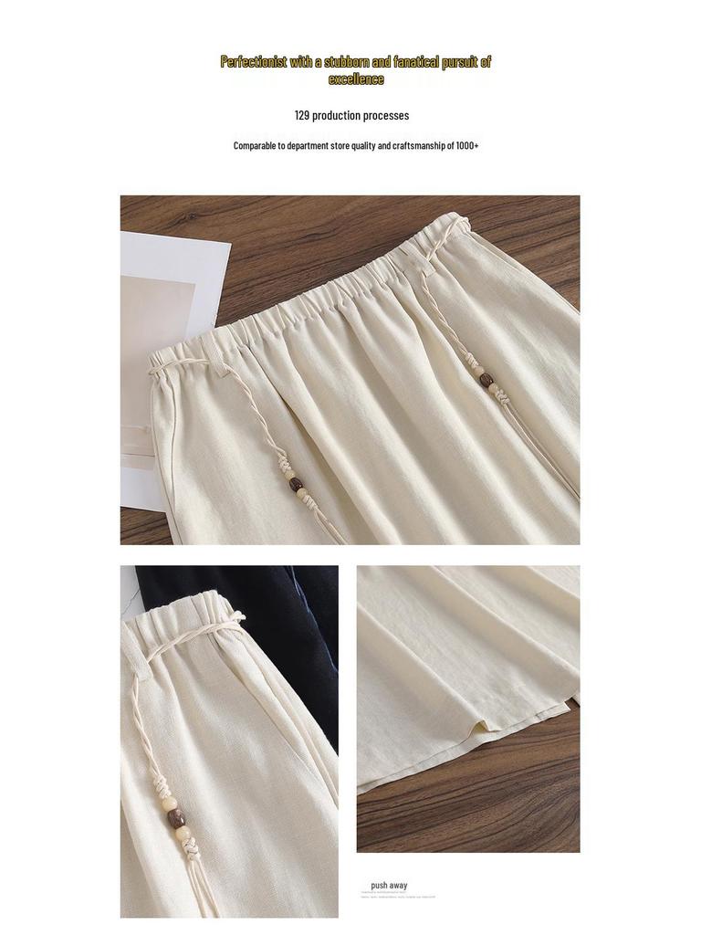 Elastic Waist Drape Slim Fit Midi Skirt - 2026 Spring/Summer Collection