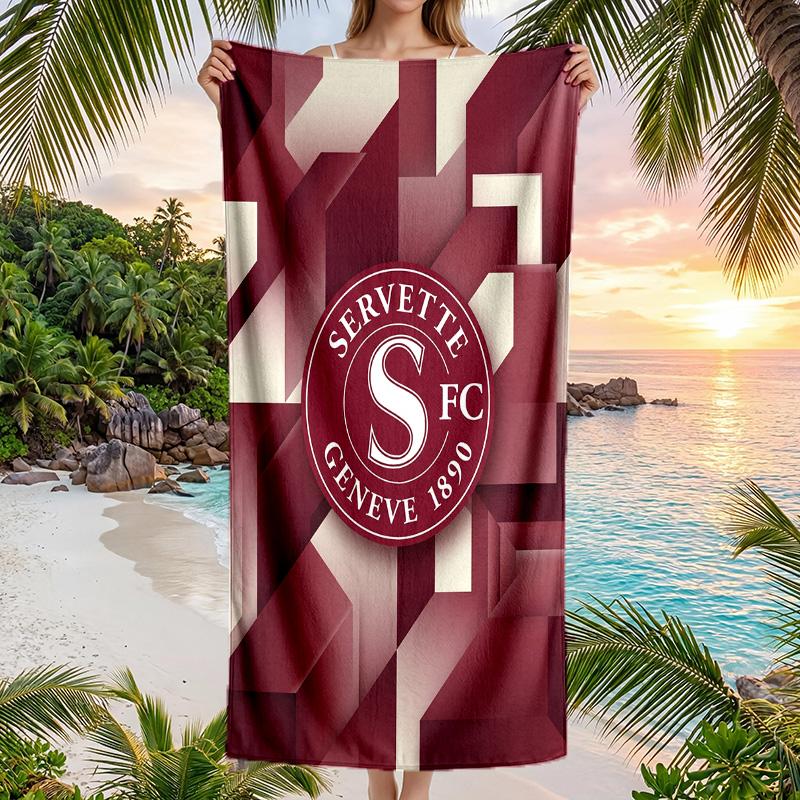 Servette FC stampa Asciugamano da Spiaggia Quick Dry Microfibra Assorbente Portatile da Viaggio Asciugamano per Nuoto