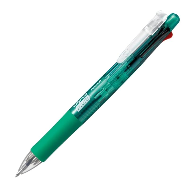 

zebra multifunction pen 4 colors + sharp clip on multi green B4SA1-G
