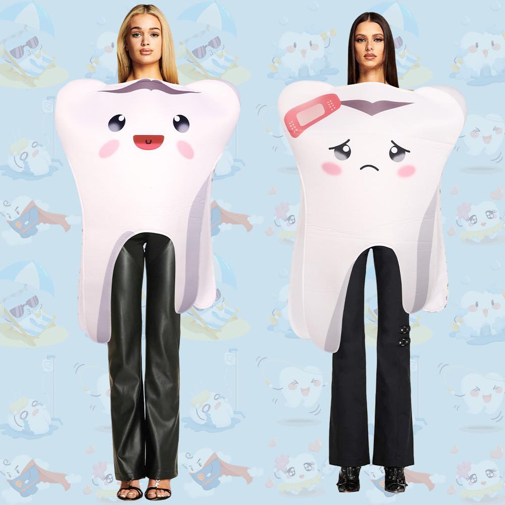 Teeth Cosplay Halloween Outfit Stage Performance Drama Costume Activity Party