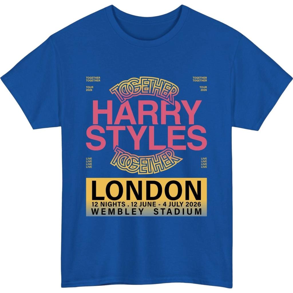 Harry Styles Tour Together 2026 Londra Wembley Concerto Maglietta Per Unisex Unisex Vintage Grafica Tee Streetwear