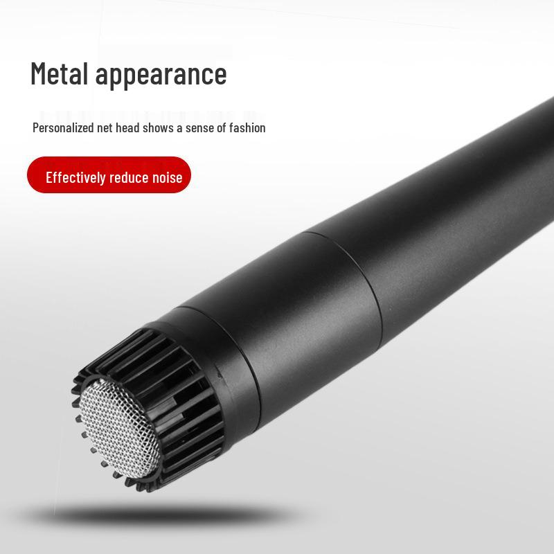 Portable Metal Wired Handheld Microphone for Home Karaoke and Car Recording