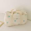 Portable Boston Embroidery Travel Bag - Large Capacity, Lightweight, Messenger Style