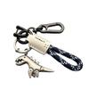 Alloy Dinosaur Charm Paired with a Hand-Woven Bracelet,Weseecase Keychain