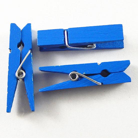 20 Pcs Multi-color Wood Clothespins Wooden Laundry Clothespins Paper Craft Clip