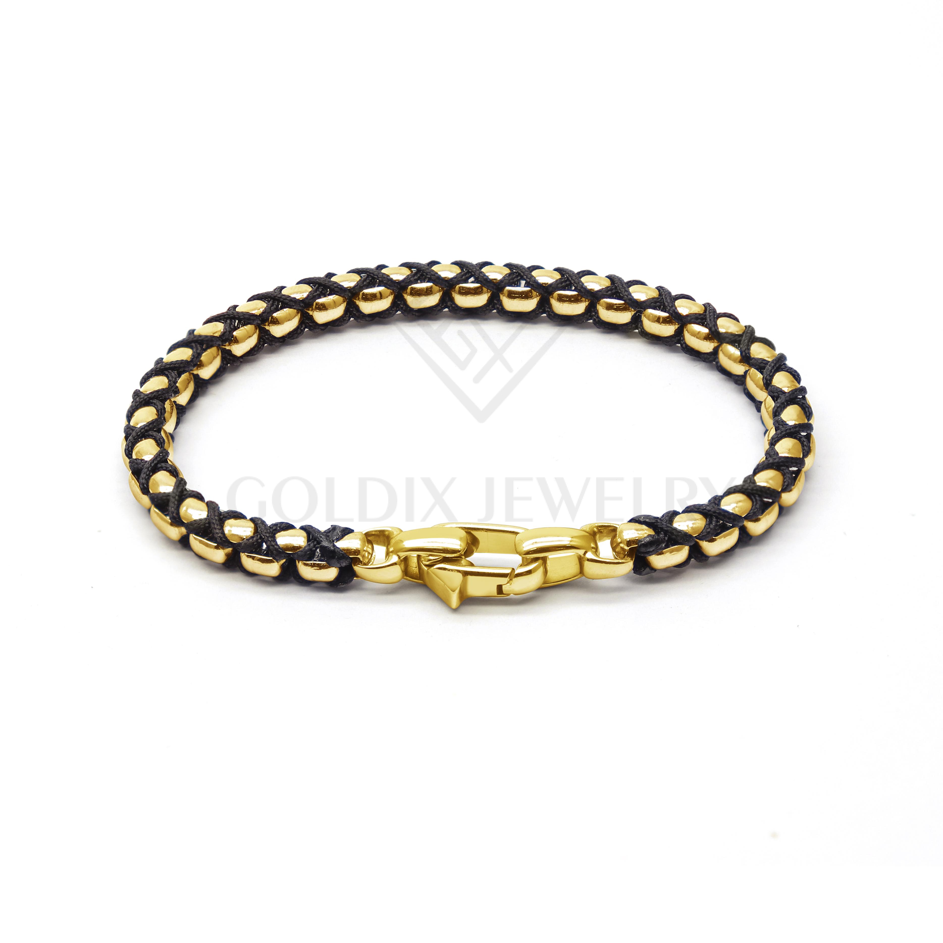 Custom Clasp Men s Stainless Steel Rope Bracelet Titanium Steel Men s Bracelet Christmas Stainless Steel Gift Classic Bracedlet&16cm