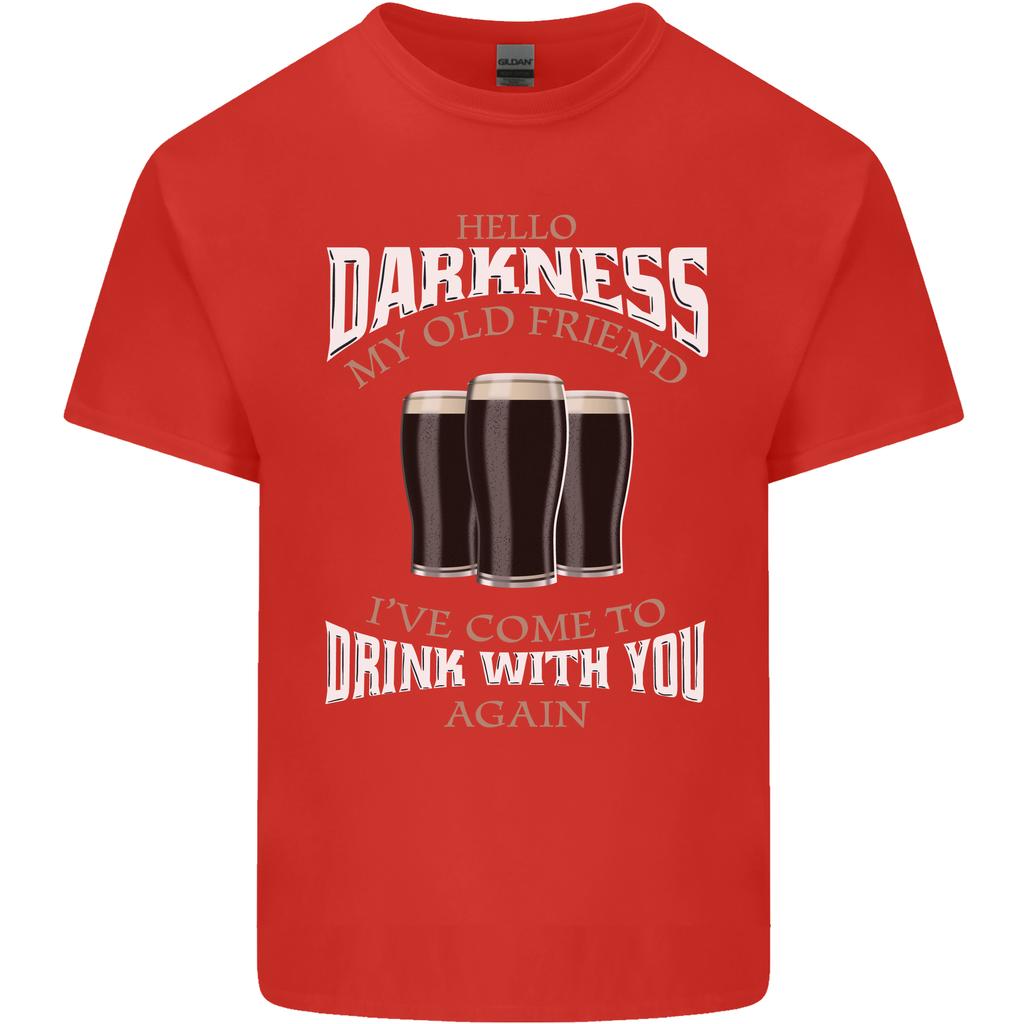 Hello Darkness My Old Friend Funny Guiness Unisexs Light Cotton TShirt