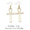 NewArrivals Long Earrings Pharaoh Chief Ankh Cross Drop & Dangle Earring Women's Bag Earrings Boho