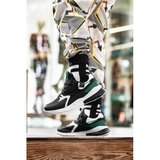 Shoes and Sandals Original, Non-Slip, Soft and Orthopedic 3-Piece EVA Sole Black White Green Unisex Sneaker