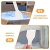Set Raschietto per Ghiaccio 1/2 Pezzi Strumenti Durevoli per la Rimozione della Brina dal Frigorifero Pulizia Igiene Strumenti di Pulizia per Spazzaneve Pala per Rimozione Ghiaccio