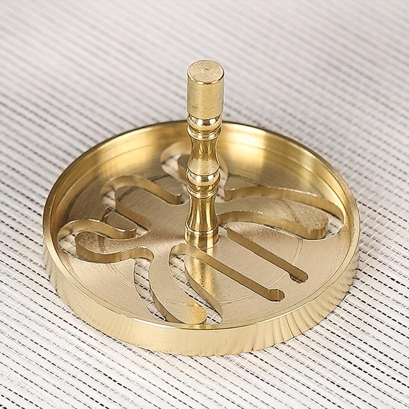 

1 шт. Латунная печать для благовоний, медная печать для благовоний, инструмент для изготовления расширяющейся печати для благовоний Dao Seal, используется для украшения комнат Дзен и чайных комнат wooden character