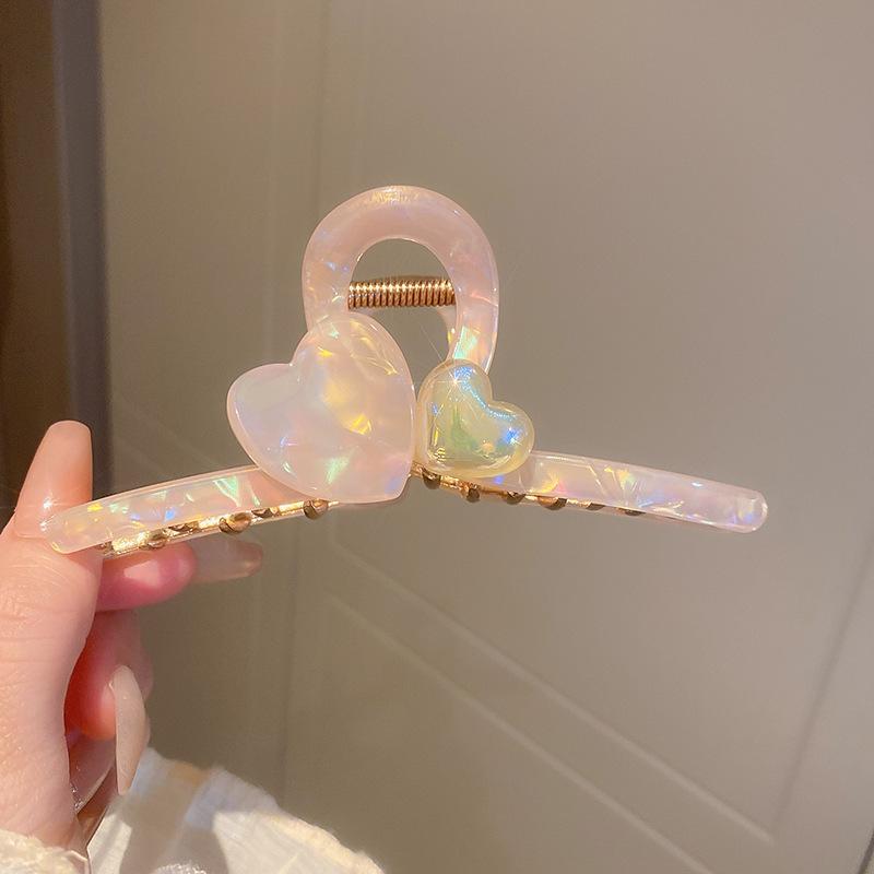 

Korean Symphony Acetate Mermaid Ji Geometric Grab Clip Internet celebrity temperament disc hair shark clip hairpin new hair accessories