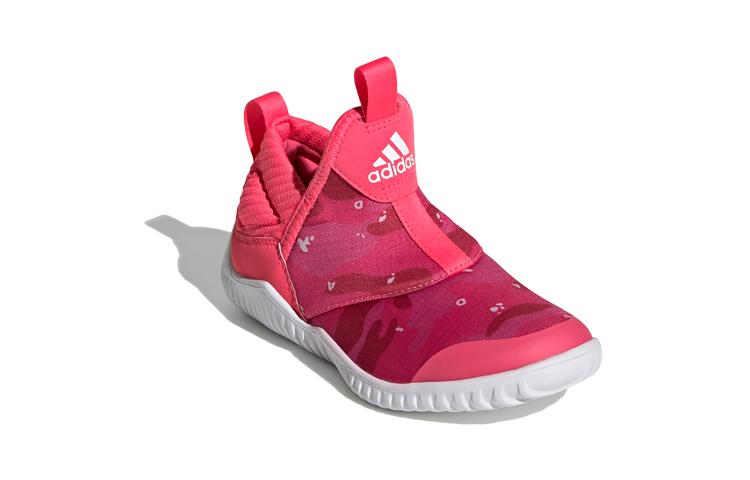 adidas Rapidazen C Cushioning Low Top Kids' Running Shoes Pink White Children Aged 3 7 Years Old EE9325