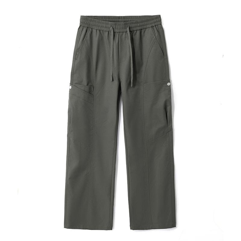 American Casual Paratroopers Pants Men's High Street Loose Straight Joker Mop Pants