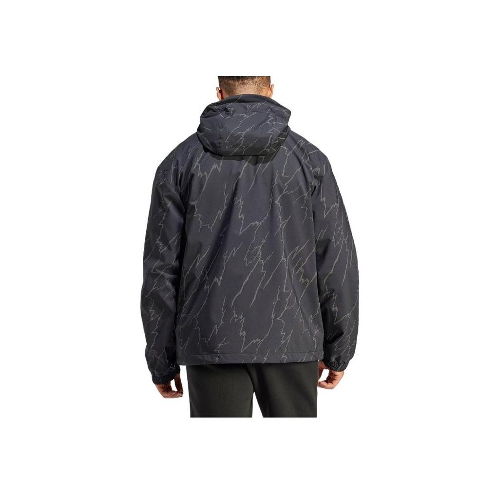 adidas Originals Montreal Print Windbreaker Jacket Men Jackets Black IM9878