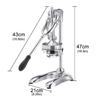 Household Stainless Steel Citrus Fruits Squeezer Orange Lemon Manual Juicer Lemon Fruit Pressing Machine Hand Press Juicer 47*43*21cm