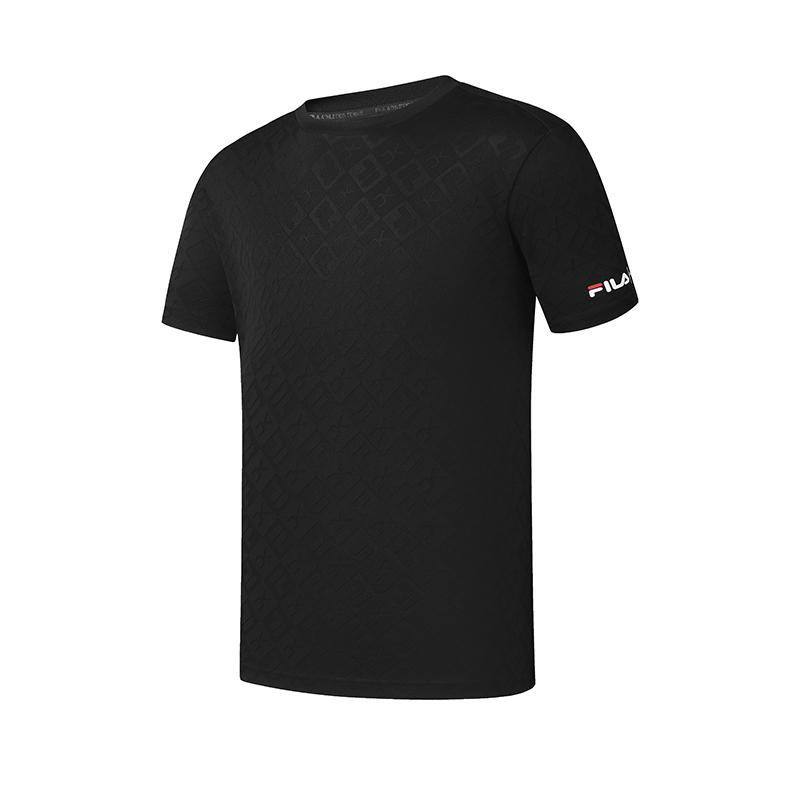 New FILA T Shirts Men's Pitch Black BK A11M523130F-BK