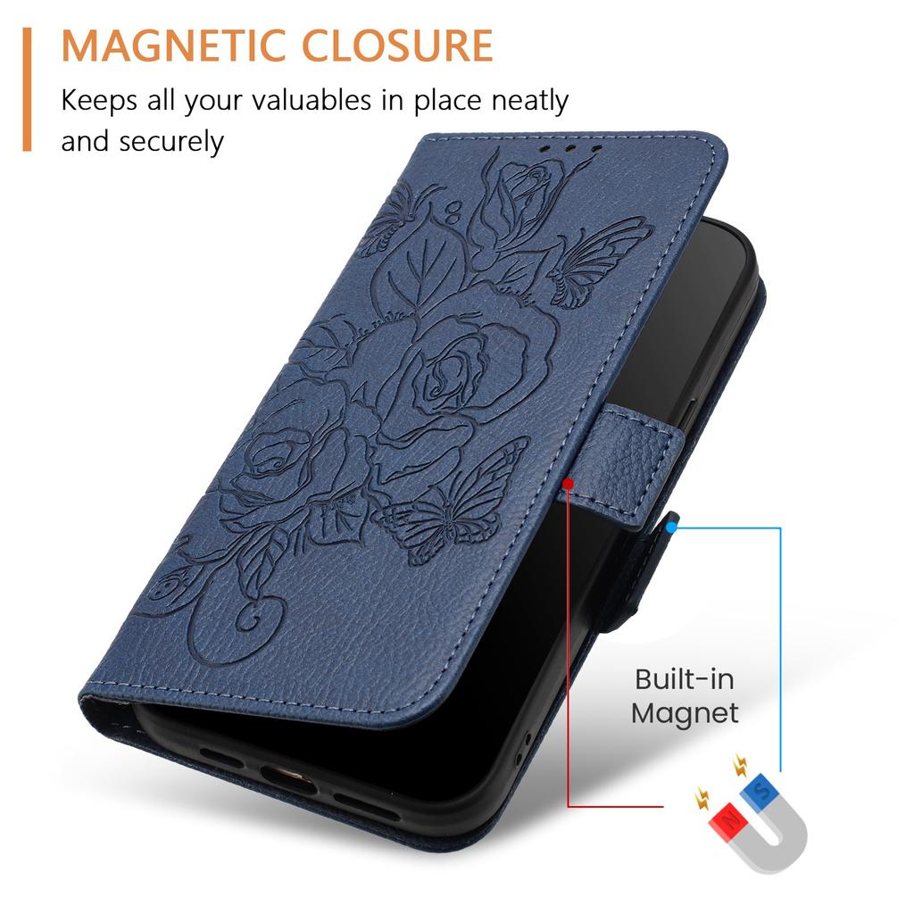 Flower Pattern Leather Flip Wallet Phone Case for Motorola Moto G67 G86 G56 G06 G75 G55 G35 G15 G05 G84 Protective Cover