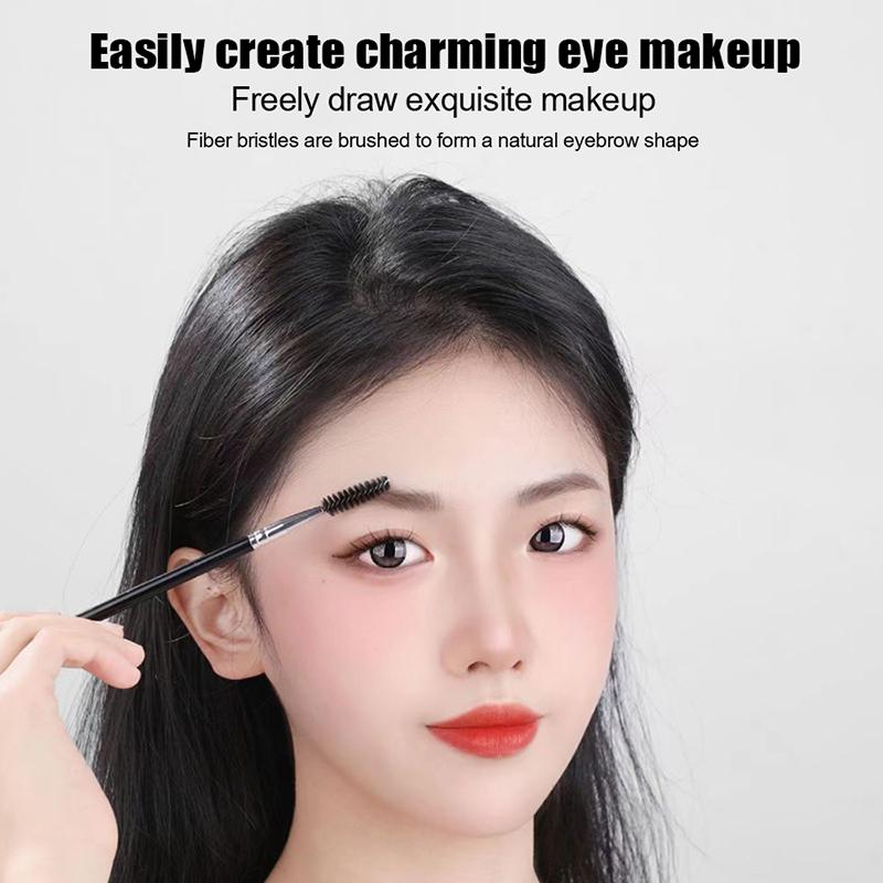 Double-Ended Eyebrow Eyeliner Brush For Women Makeup Tools Eyelashes Brush Lash Curl Spiral Brush Angled Brow Powder Brushes