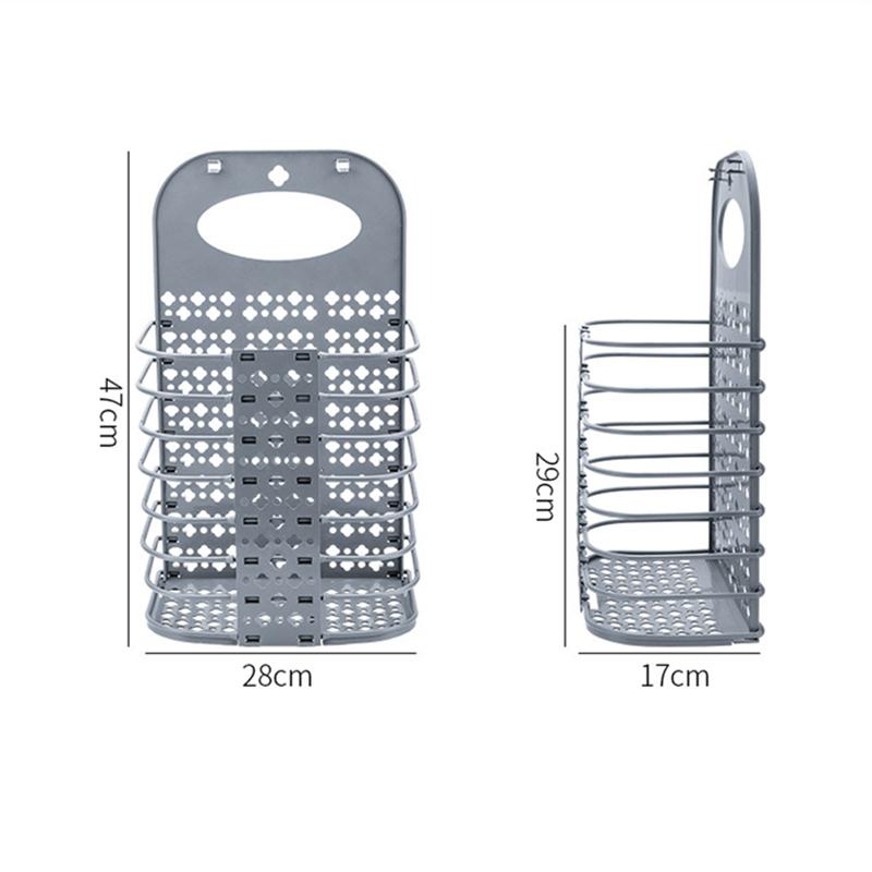 

Настінний Складний Кошик для Брудної Білизни Портативні Органайзери для Зберігання Кошик Тримач Відро Домашні Аксесуари для Ванної Кімнати