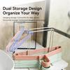 Metal Hanger Storage Rack Heavy Duty Anti-Rust with Portable Handle Space Saving for Household Clothes Hanger Storage